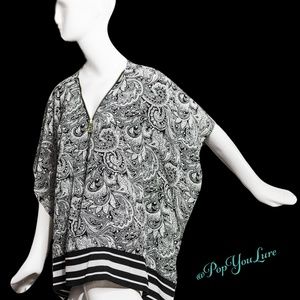 Michael Kors Bat Wing Paisley Top